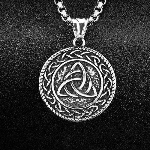 WorldNorse Viking Rune With Celtic Triquetra Trinity Necklace