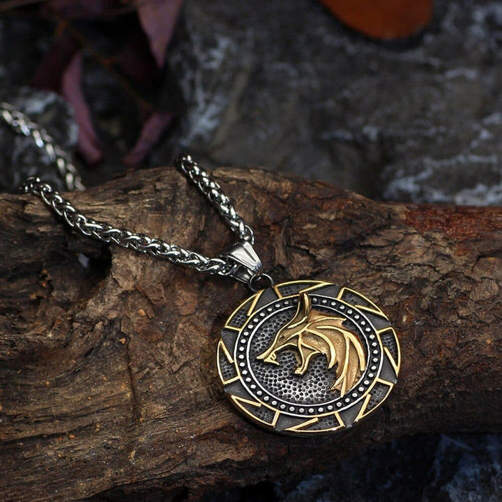 WorldNorse Nordic Wolves Viking Symbol Necklace