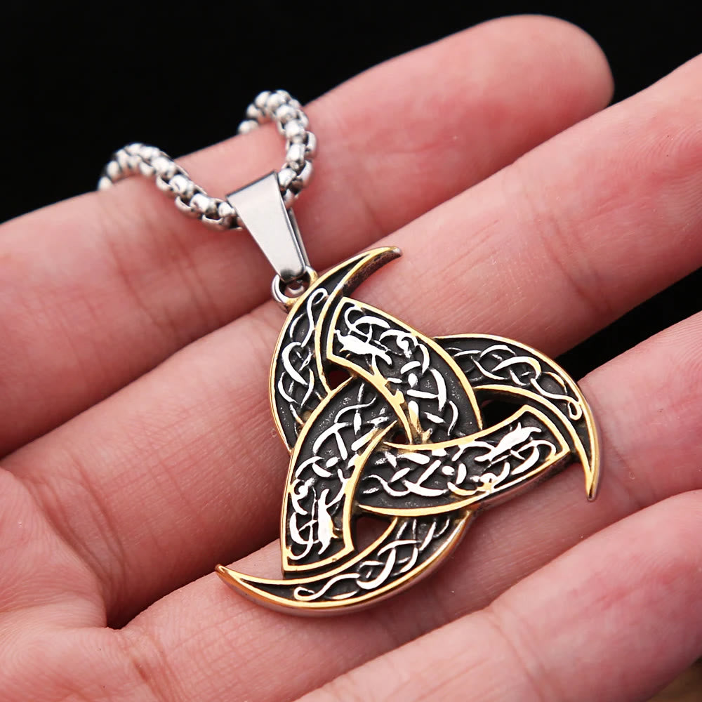 WorldNorse Triple Horn Of Odin Necklace