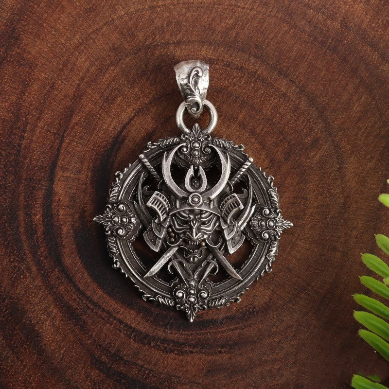 WorldNorse Black Samurai Pirate Armor Necklace