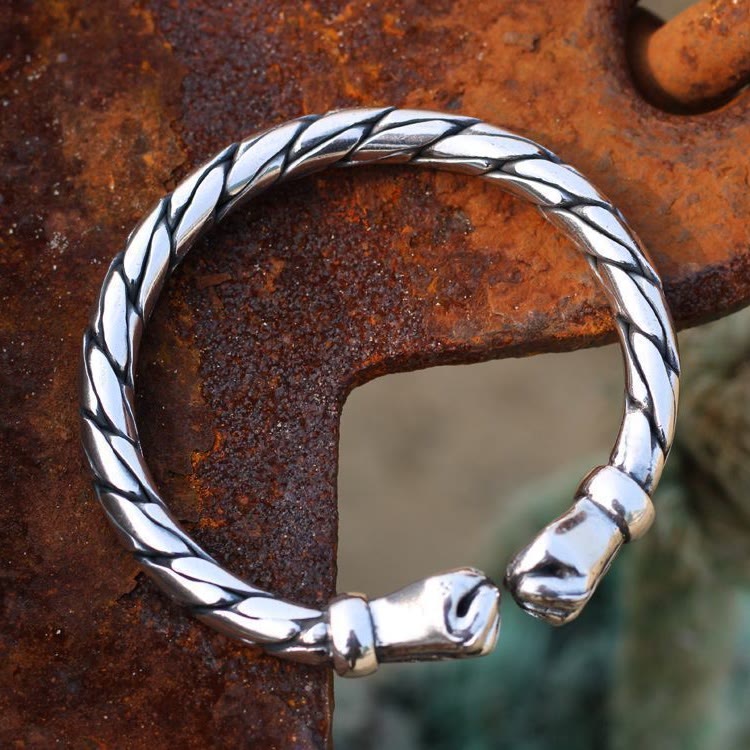 WorldNorse Power In The Hand Double Fist Vintage Bracelet