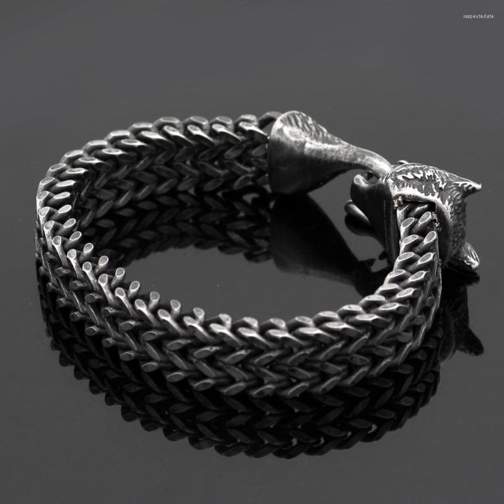 WorldNorse Norse Viking Amulet Odin's Wolf Bracelet