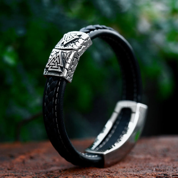 WorldNorse Classic Viking Vegvisir And Celtic Knot  Bracelet