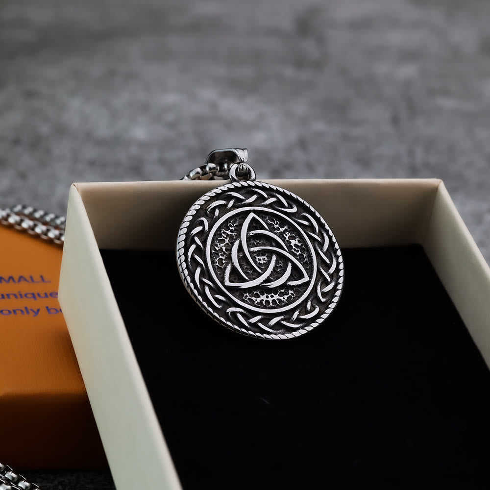 WorldNorse Viking Rune With Celtic Triquetra Trinity Necklace