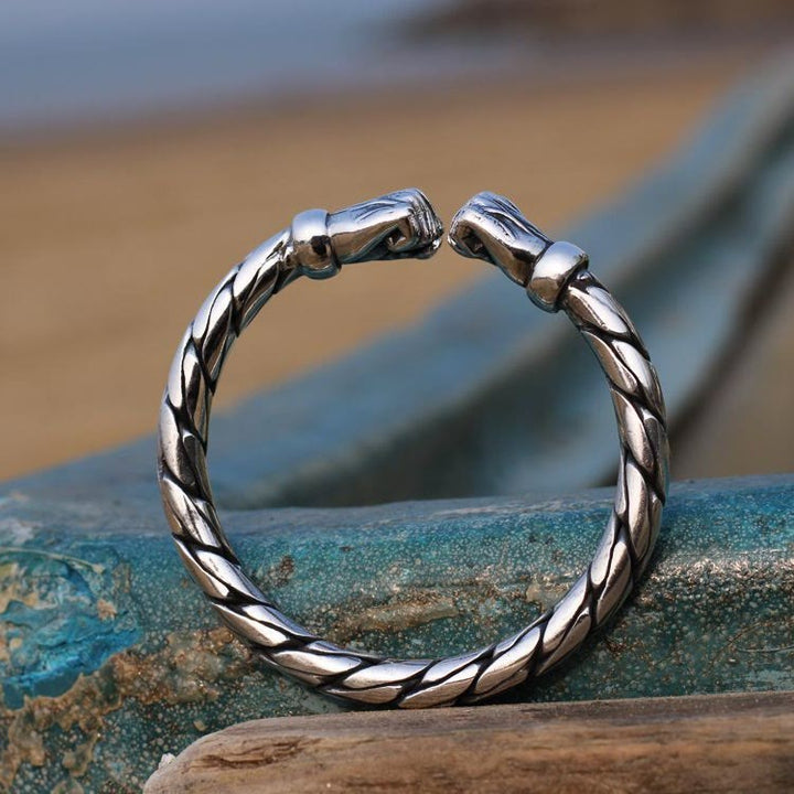 WorldNorse Power In The Hand Double Fist Vintage Bracelet