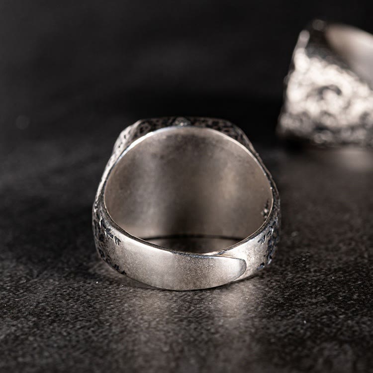 WorldNorse 925 Sterling Silver Nordic Viking Totem Ring