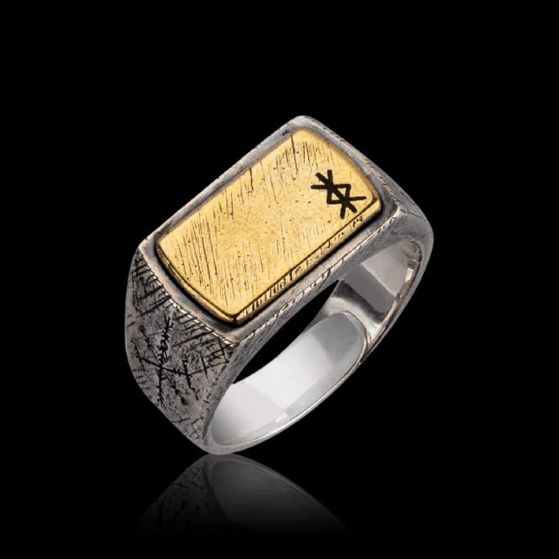 WorldNorse 925 Sterling Silver Blessings Of The Runes Ring