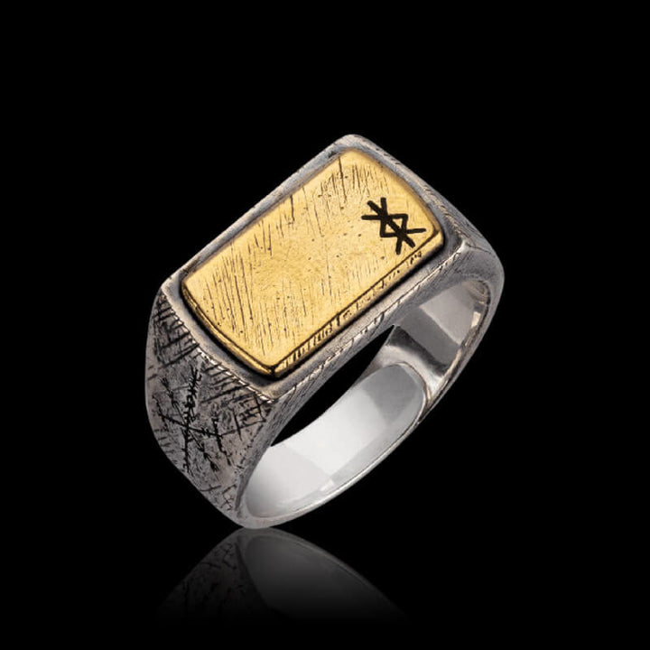 WorldNorse 925 Sterling Silver Blessings Of The Runes Ring