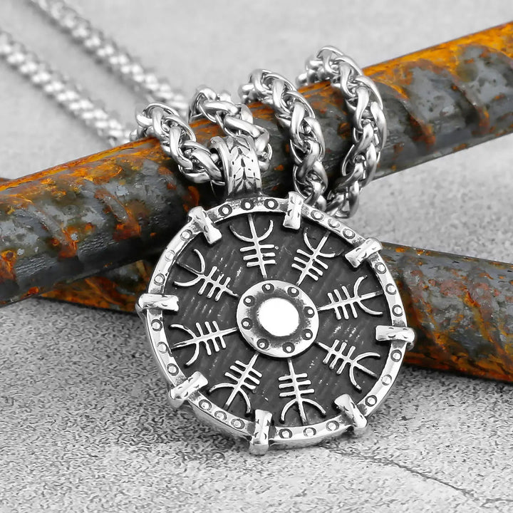 WorldNorse Helm Of Awe Shield Amulet Necklace