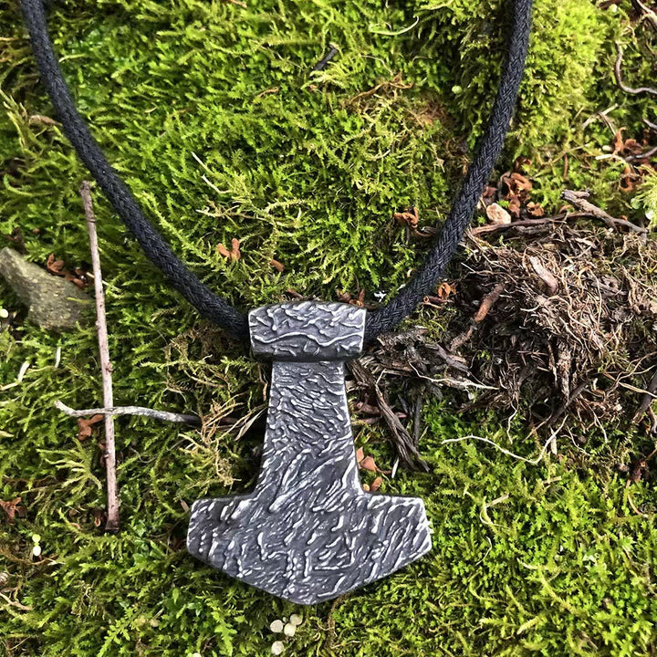 WorldNorse Hand Forged Thors Hammer Necklace