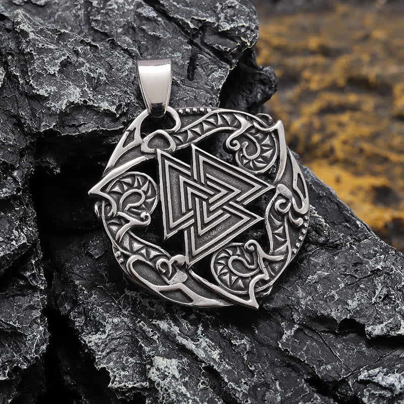 WorldNorse Valknut Odin Viking Symbol Necklace