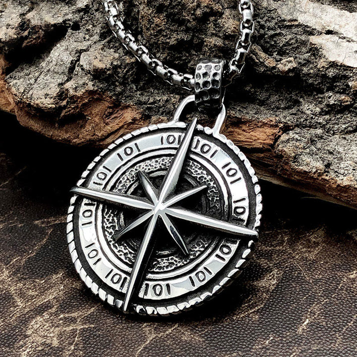 WorldNorse The North Star Stainless Steel Pendant Necklace