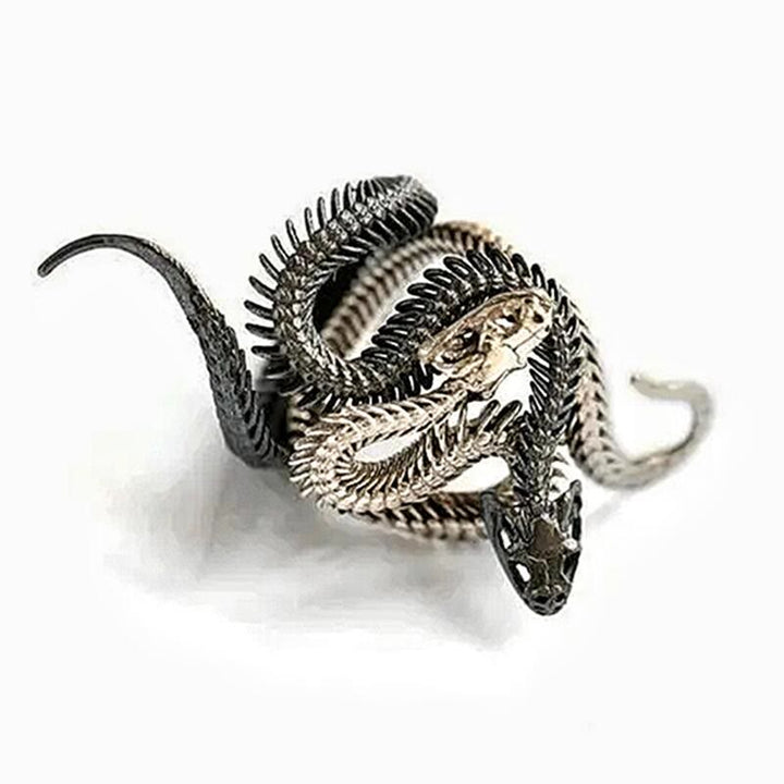 WorldNorse Vintage Snake Shape Winding Adjustable Ring