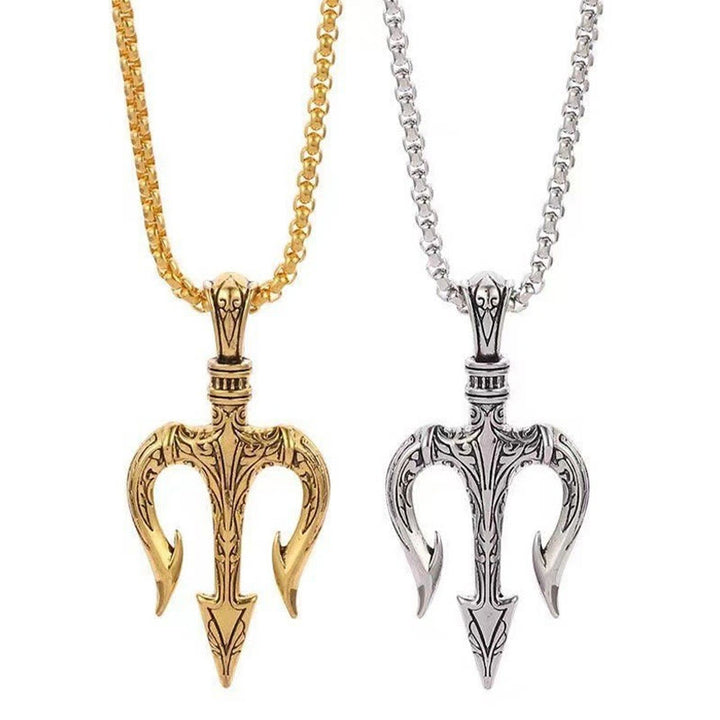 WorldNorse "Power and Courage" Poseidon Trident Necklace