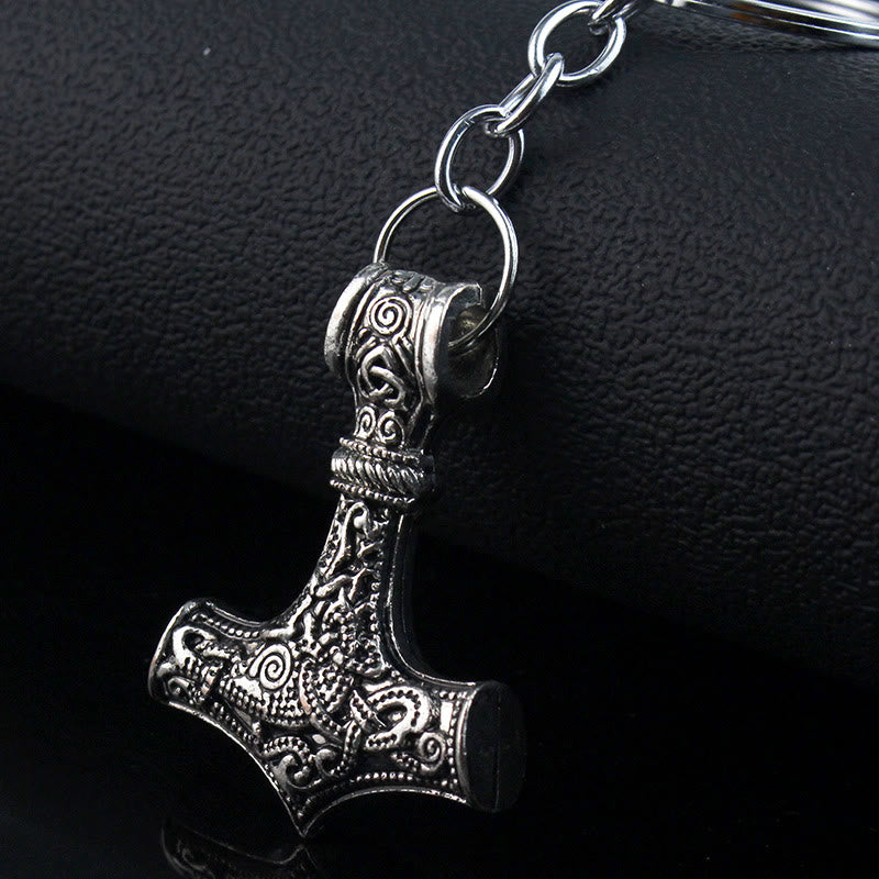 WorldNorse Viking Norse Thor Hammer Keyring Keychain