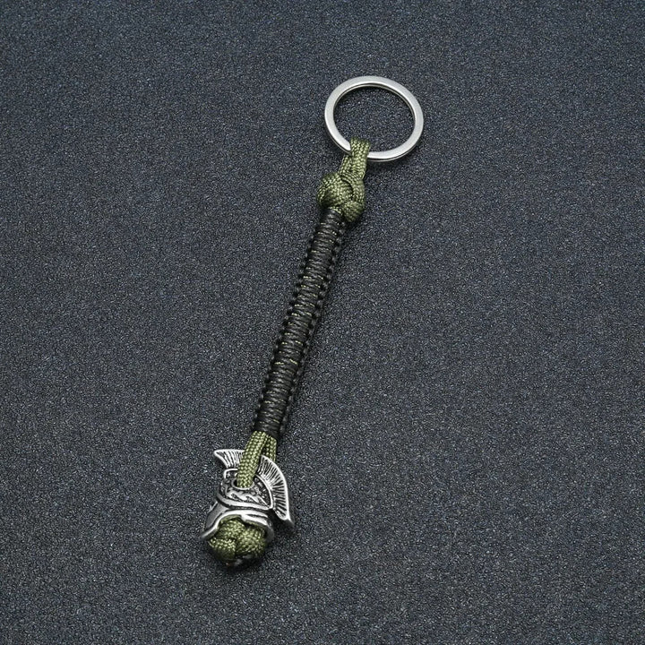 WorldNorse Spartan Warrior Paracord Rope Keychain