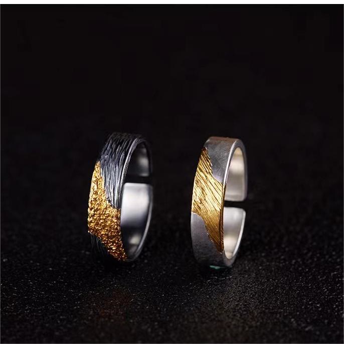 Flash Sale - Firework Black Gold Ring