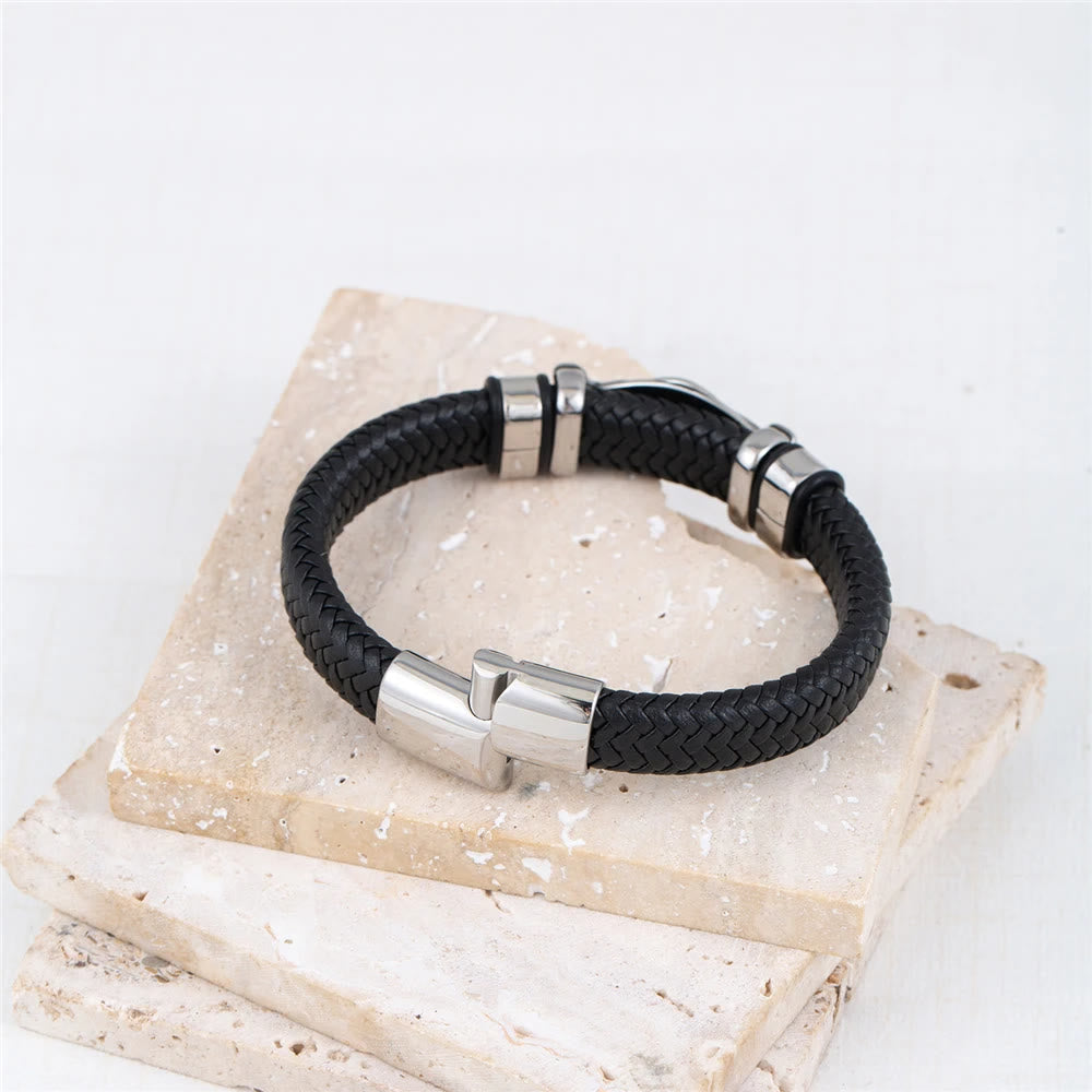 WorldNorse Valknut With Celtic Knot Leather Bracelet