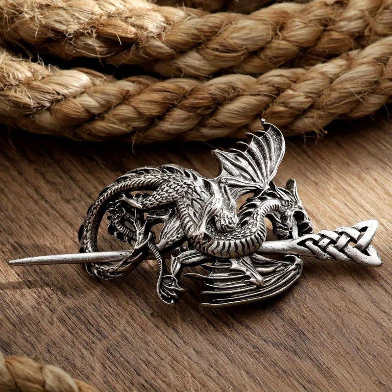 WorldNorse Viking Flying Dragon Hairpin