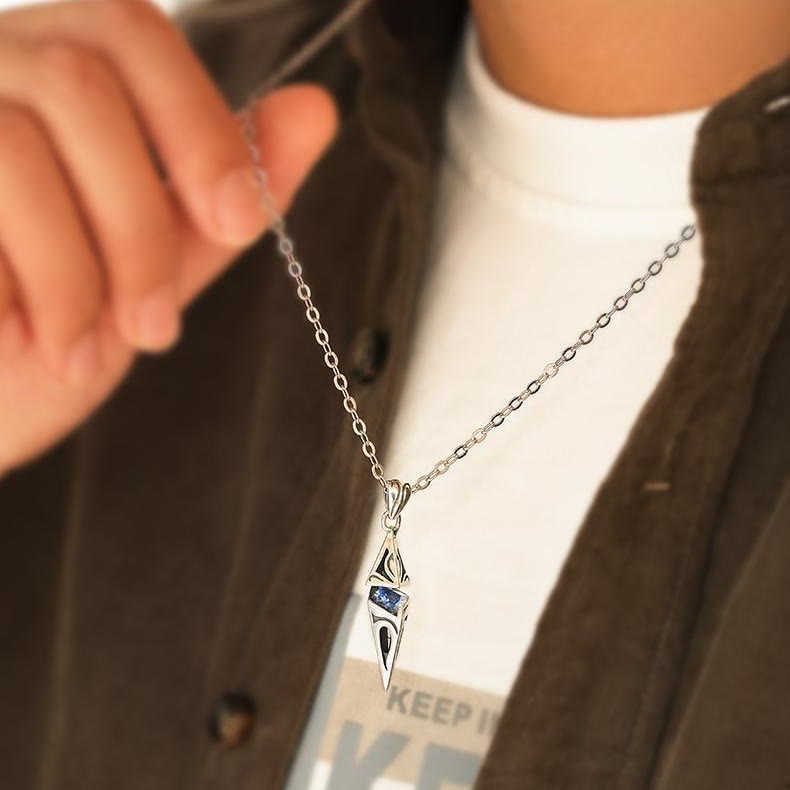 FREE Today: Blue Zircon Talisman Pendant Necklace