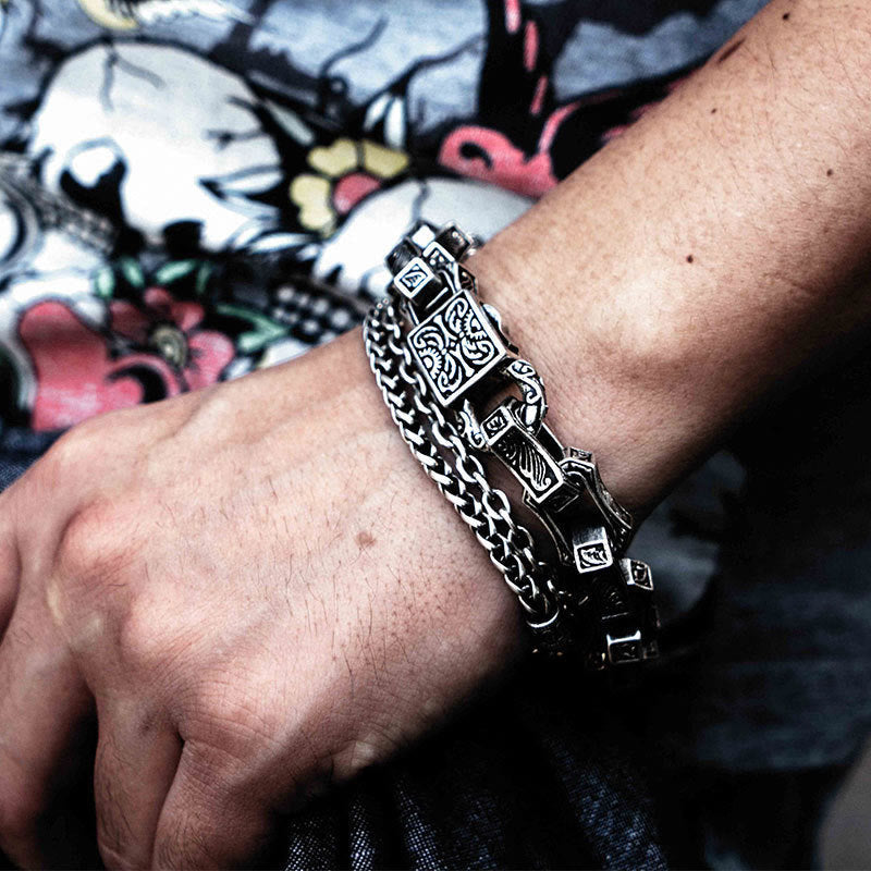 WorldNorse Norse Viking Steel Bracelet