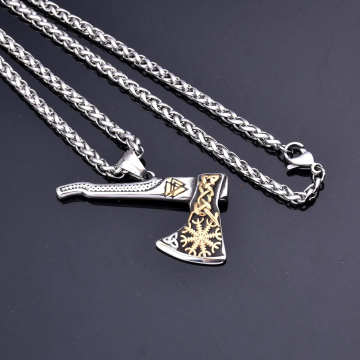 FREE Today: Viking Axe Norse Myth Symbols Necklace