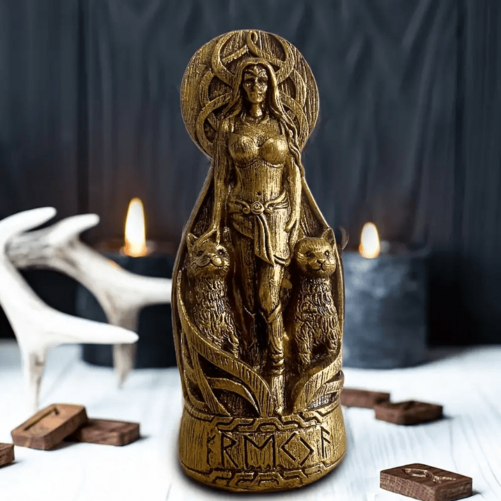 WorldNorse Freya Norse Goddess Altar Sculpture