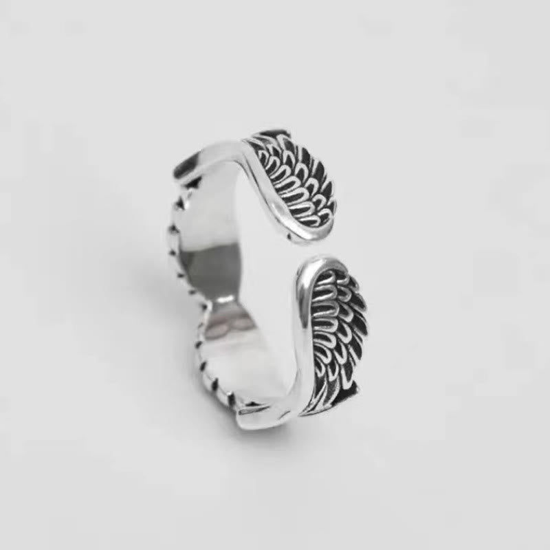 WorldNorse Angel Wing Feather Ring