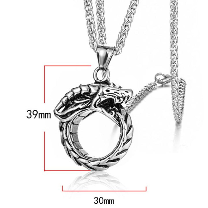 Flash Sale - WorldNorse Nordic Mythical Giant Dragon Nicolas Style Protection Ring / Necklace