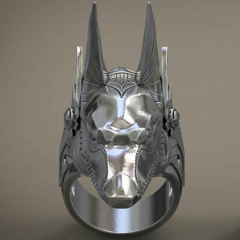 WorldNorse Vintage Anubis Egyptian Ring Punk Bier Ring - image 1
