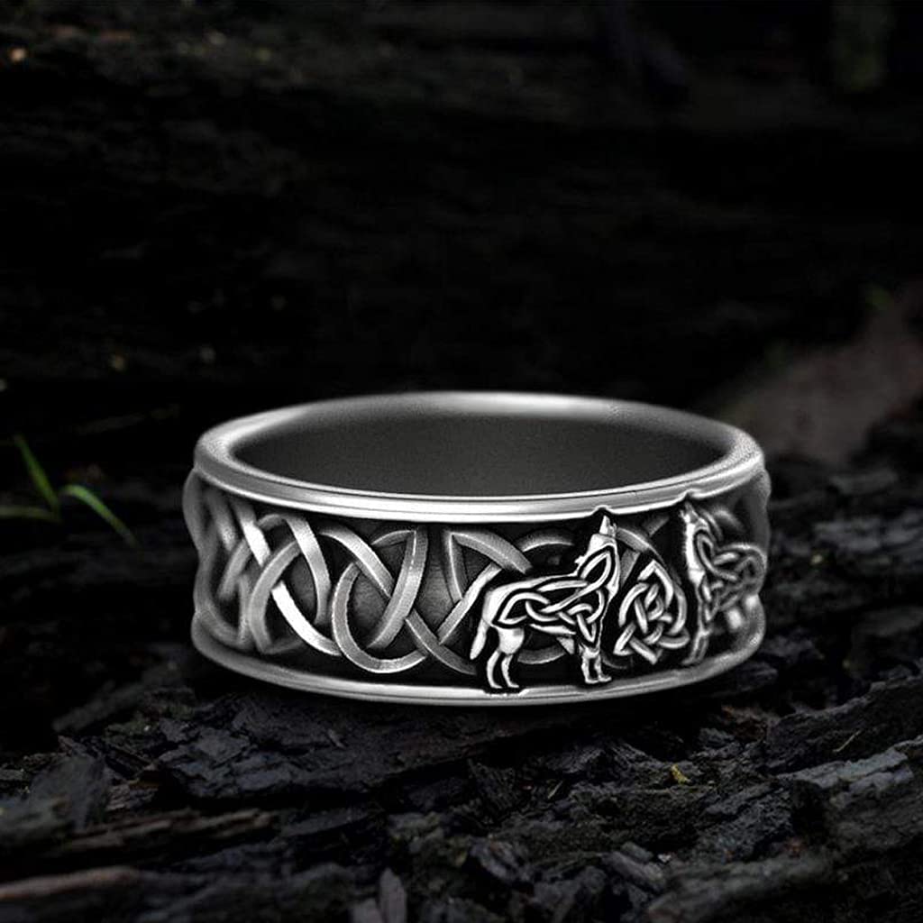 WorldNorse Fenris-wolf Stainless Steel Viking Ring - image 2