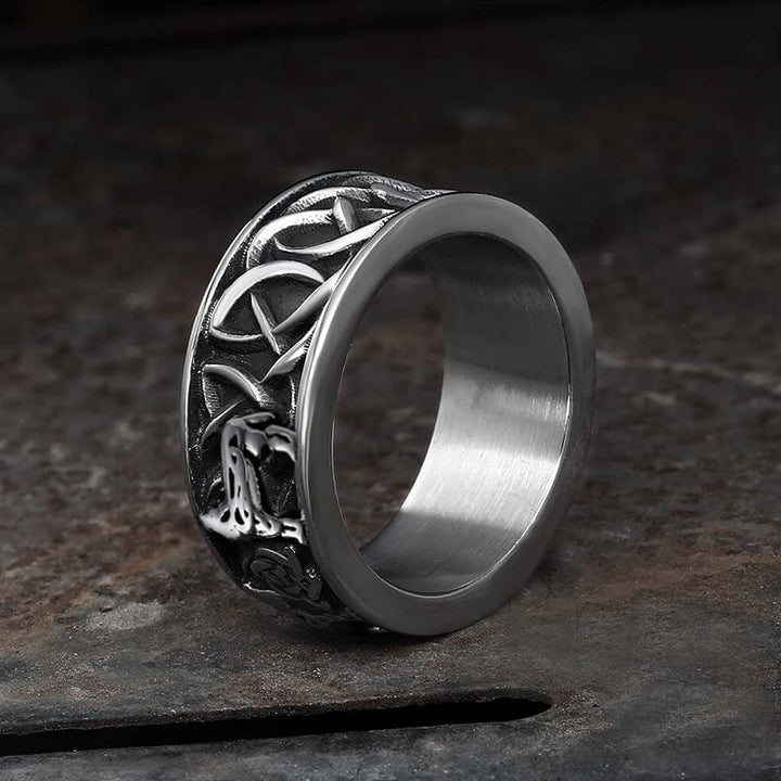 WorldNorse Fenris-wolf Stainless Steel Viking Ring - image 3
