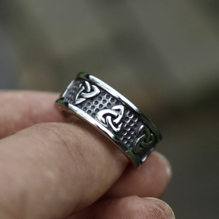 WorldNorse Triple Horn of Odin Norse Viking Ring - image 1