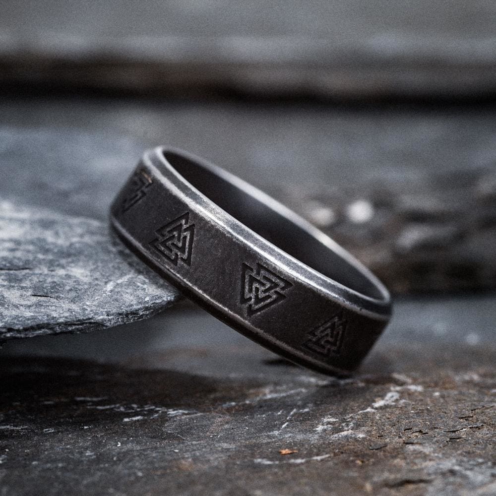 WorldNorse Odin Valknut Nordic Rune Viking Ring