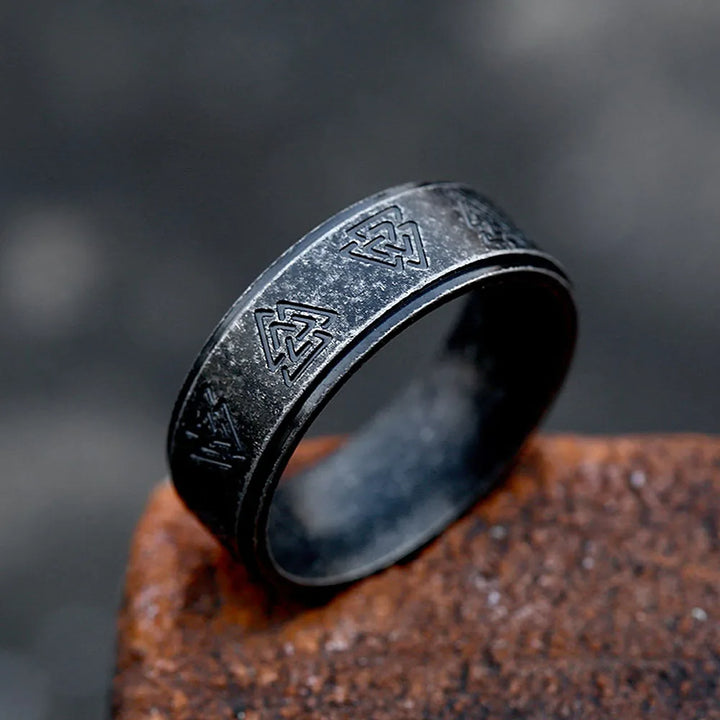 WorldNorse Odin Valknut Nordic Rune Viking Ring