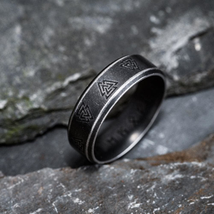 WorldNorse Odin Valknut Nordic Rune Viking Ring