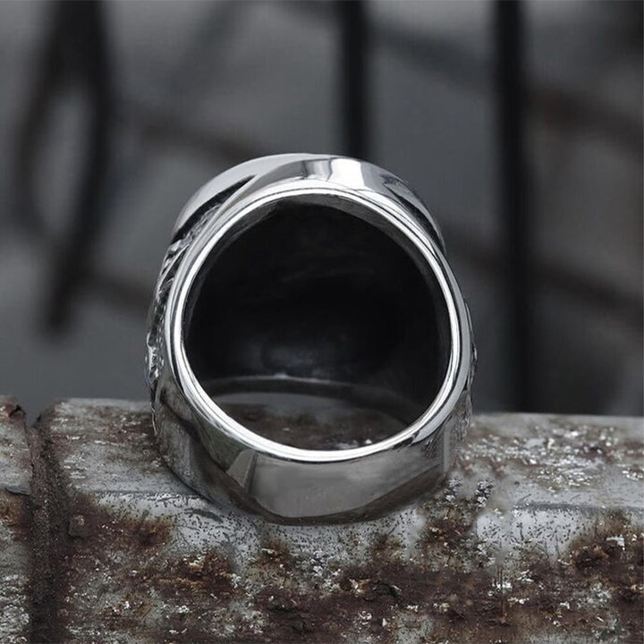 WorldNorse Growling Direwolf Stainless Steel Ring - image 5