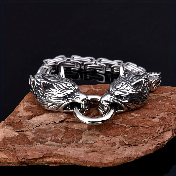 WorldNorse Vintage Viking Mjolnir With Wolves Necklace & Bracelet - image 3