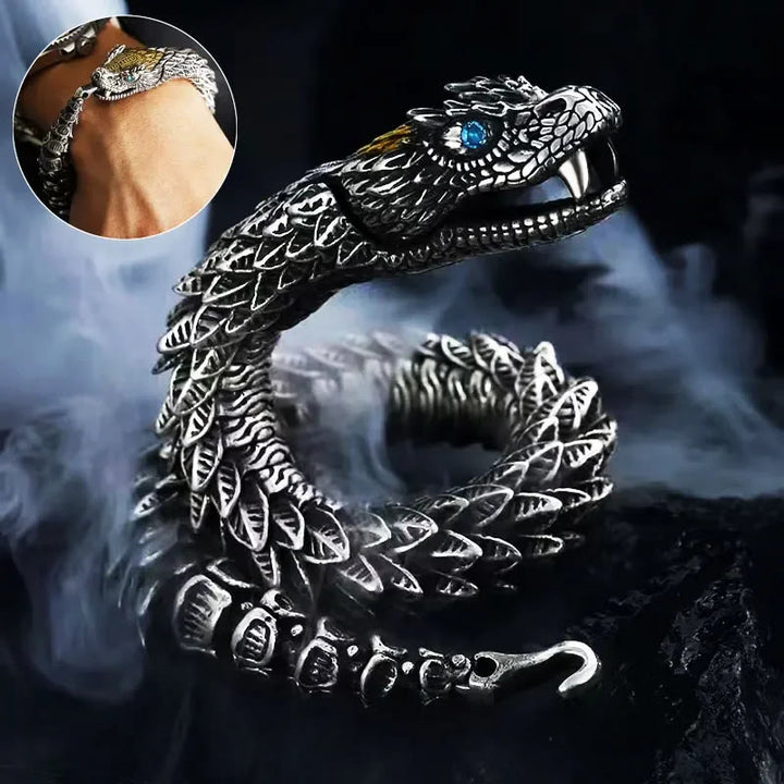 WorldNorse Jormungandr Personalized Rattlesnake Bracelet