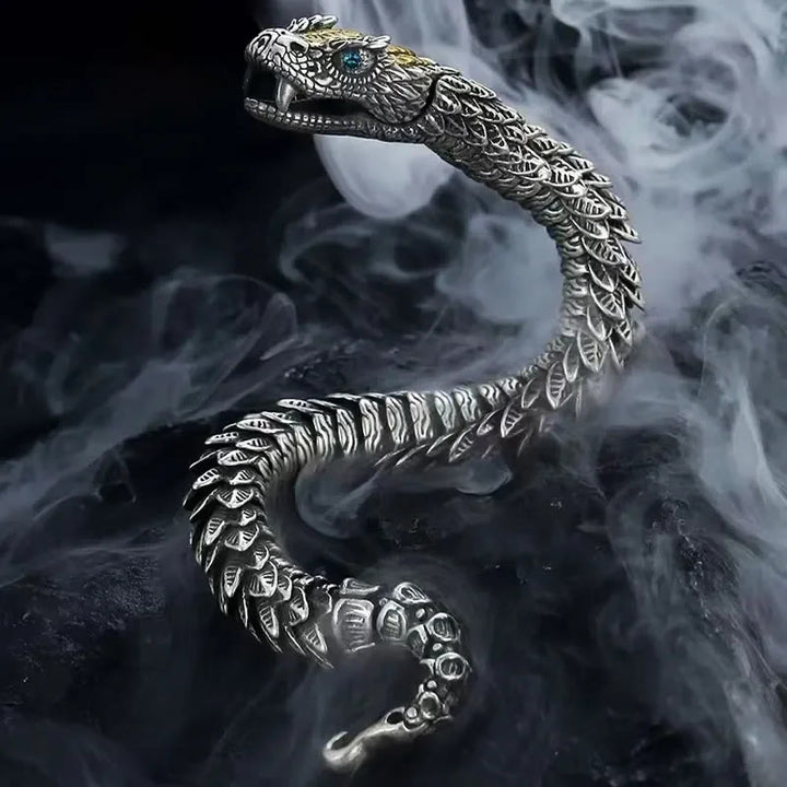 FREE Today: Jörmungandr - The World Serpent - Stainless Steel Bracelet - 18cm - Style#1 - image 0