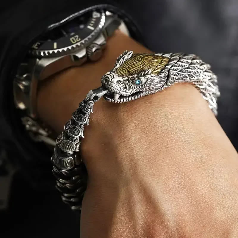 WorldNorse Jormungandr Personalized Rattlesnake Bracelet