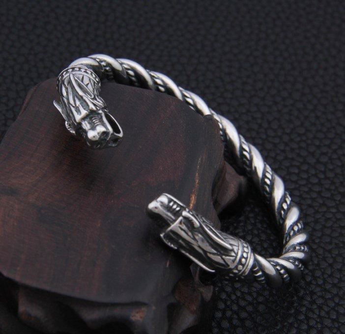 WorldNorse Norse Dual Head Dragon Bracelet - image 5