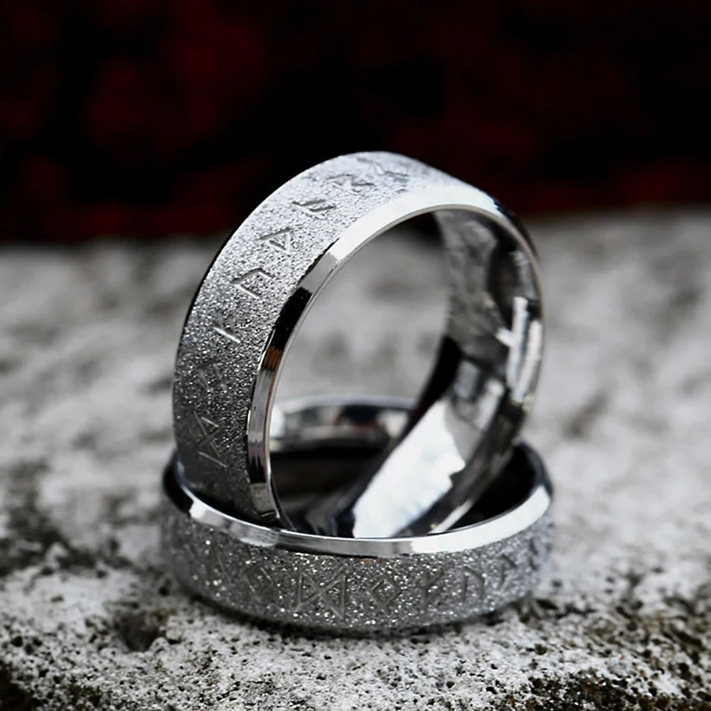 WorldNorse Round Simple Viking Rune Ring - image 6