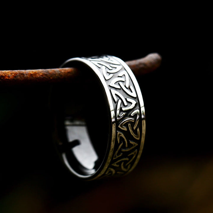 WorldNorse Nordic Viking Totem Celtic Knot Ring