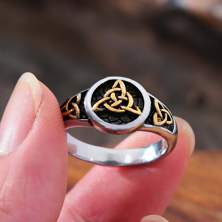 WorldNorse Vintage Triangle Viking Ring