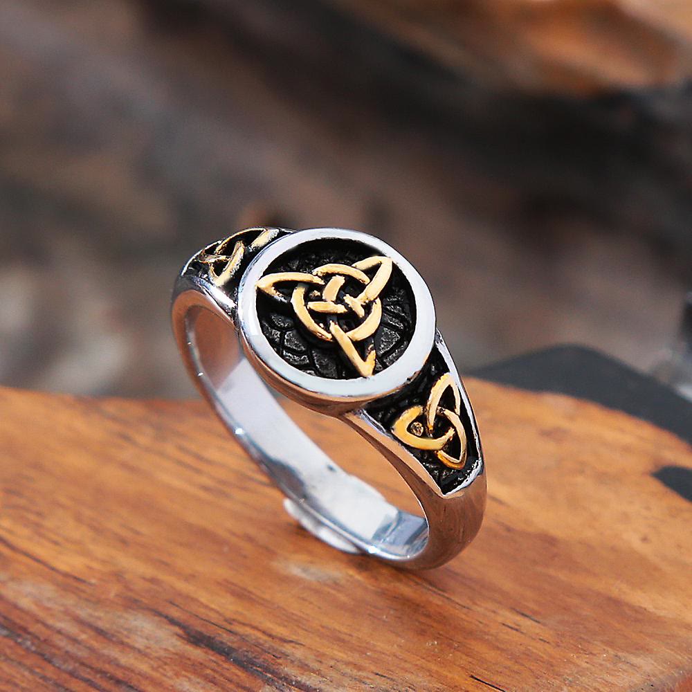 WorldNorse Vintage Triangle Viking Ring