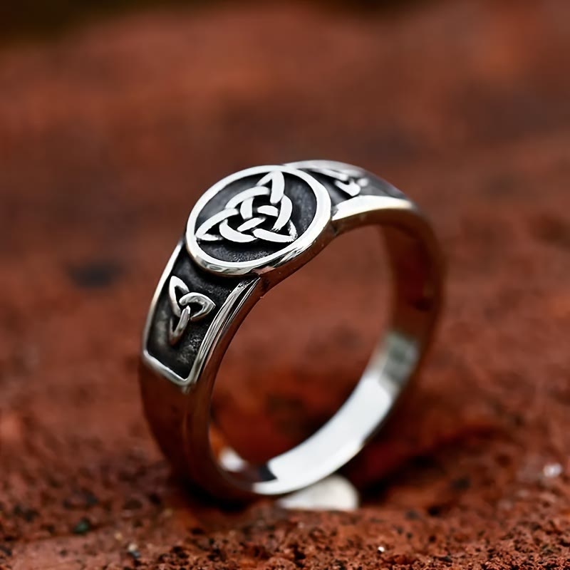 WorldNorse Vintage Triangle Viking Ring - image 3