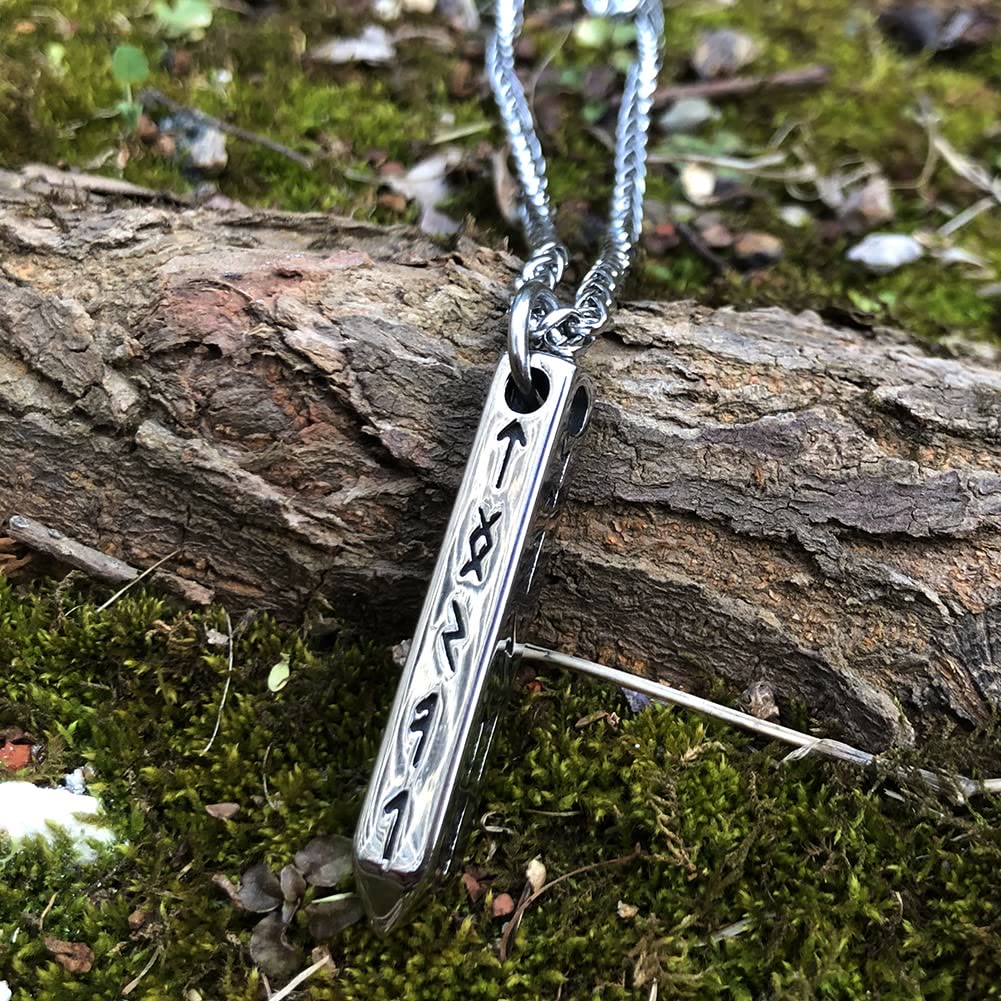 WorldNorse Three-dimensional Cone Type Rune Nordic Necklace - image 3