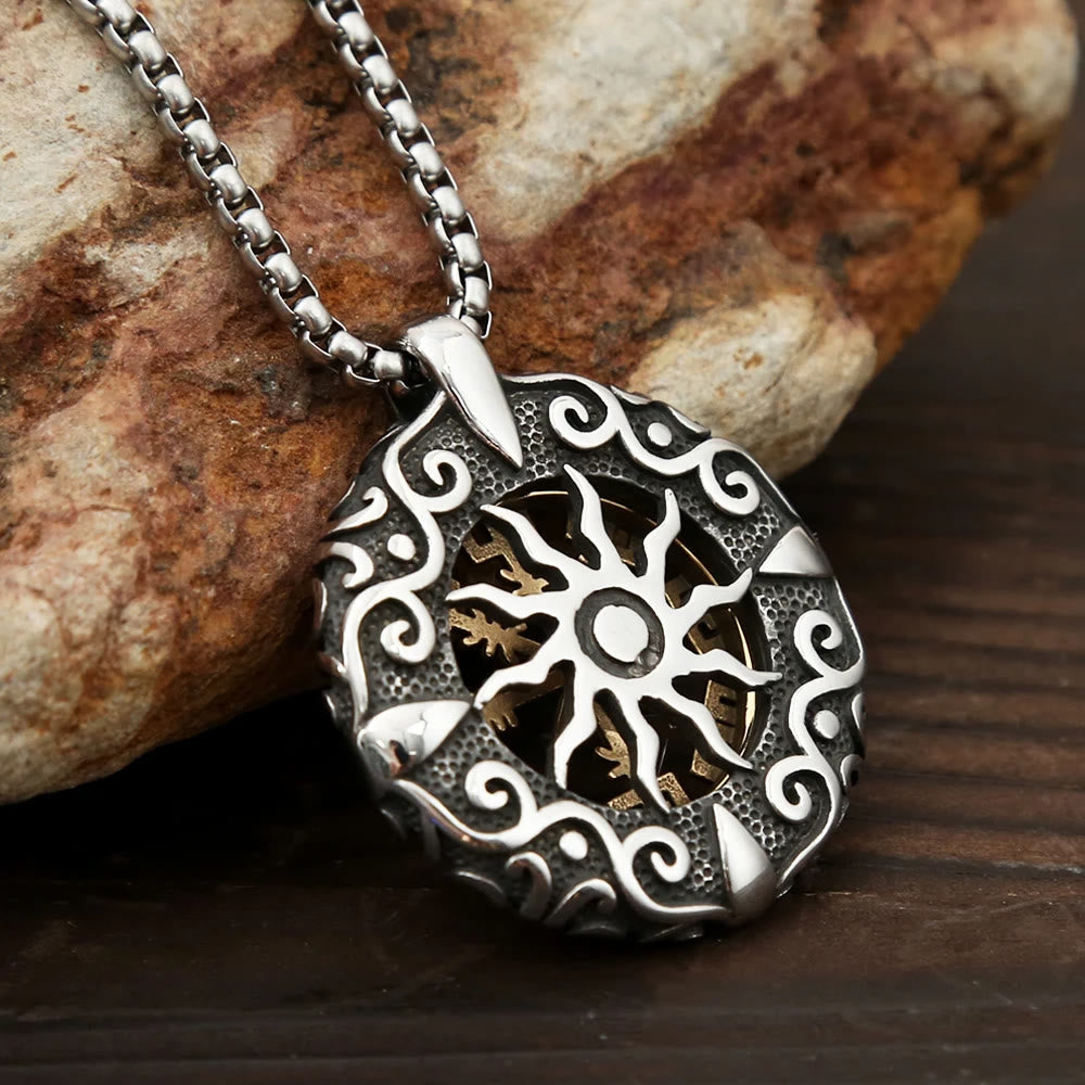WorldNorse Nordic Rune Hollow Vegvisir Necklace - image 7