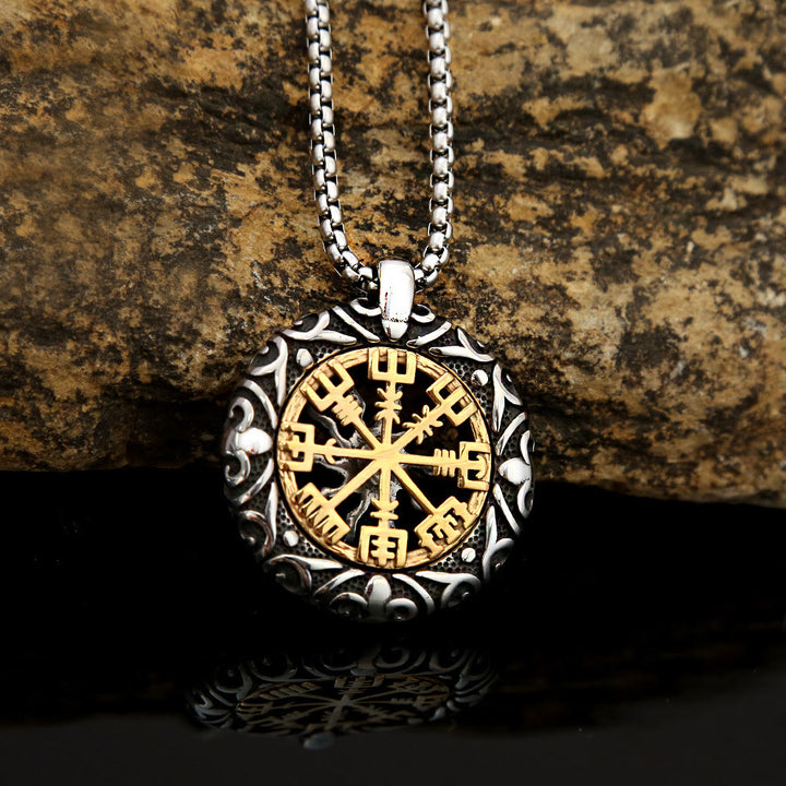 WorldNorse Nordic Rune Hollow Vegvisir Necklace - image 4